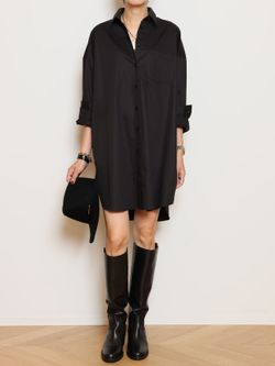 Col Pierrot/コルピエロ】Shirts ワンピース（BLACK）（シャツ