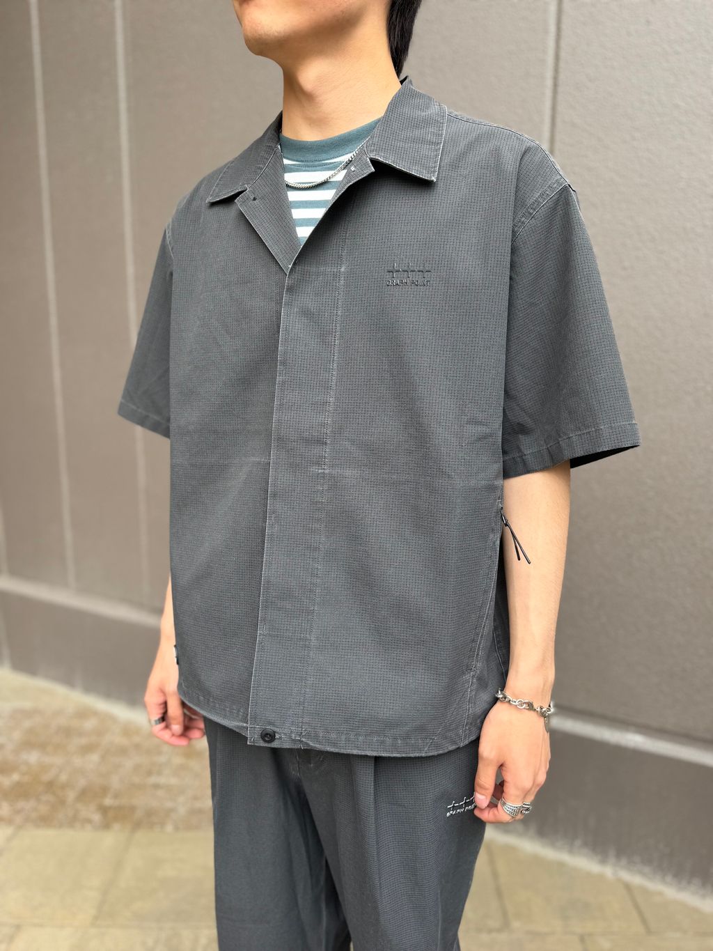 吸水速乾＆高通気性＆セットアップ着用可】FADE GRAPH POINT シャツの