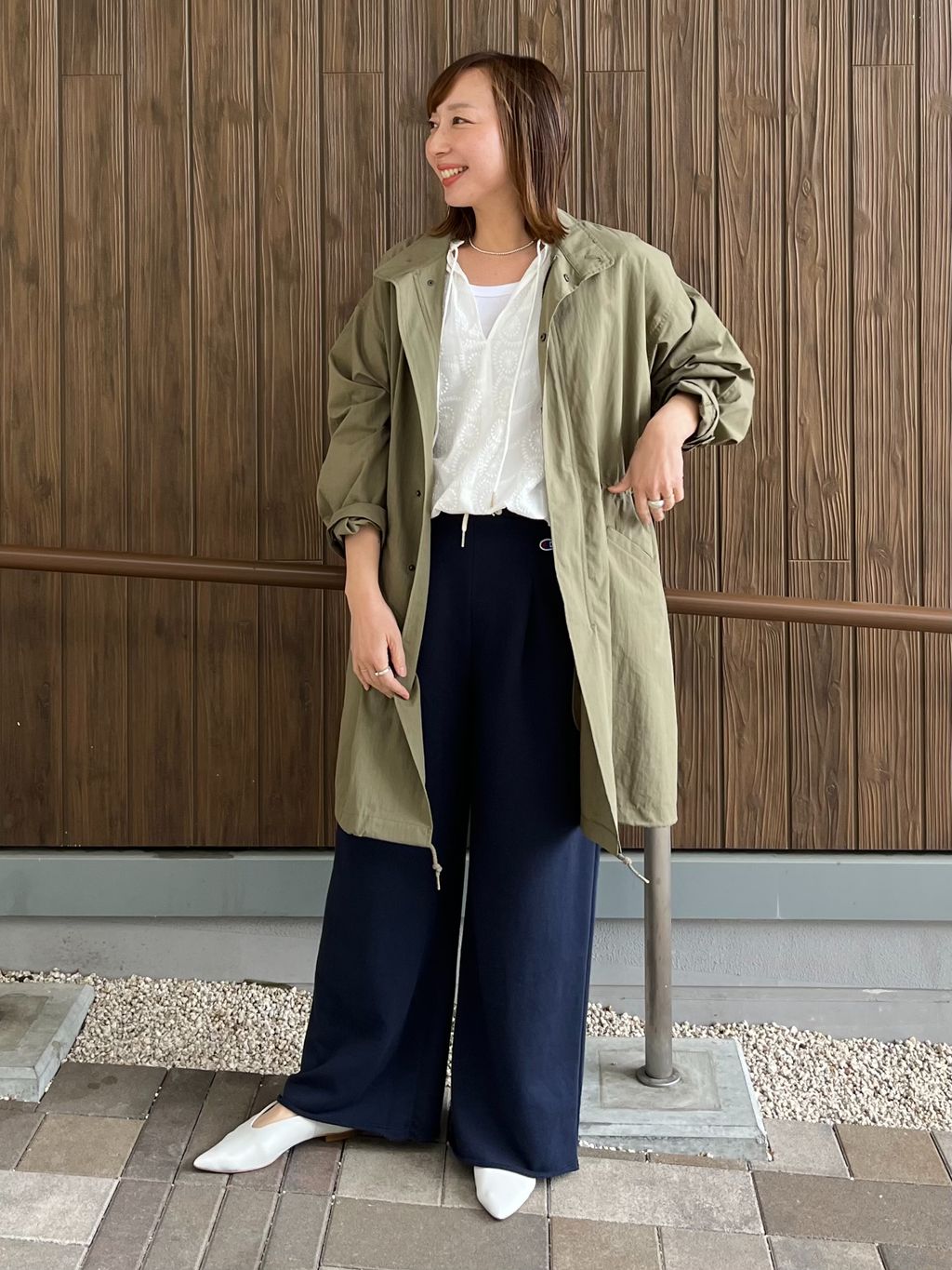 手洗い可 / ライナー付きモッズコートのコーディネートスナップ