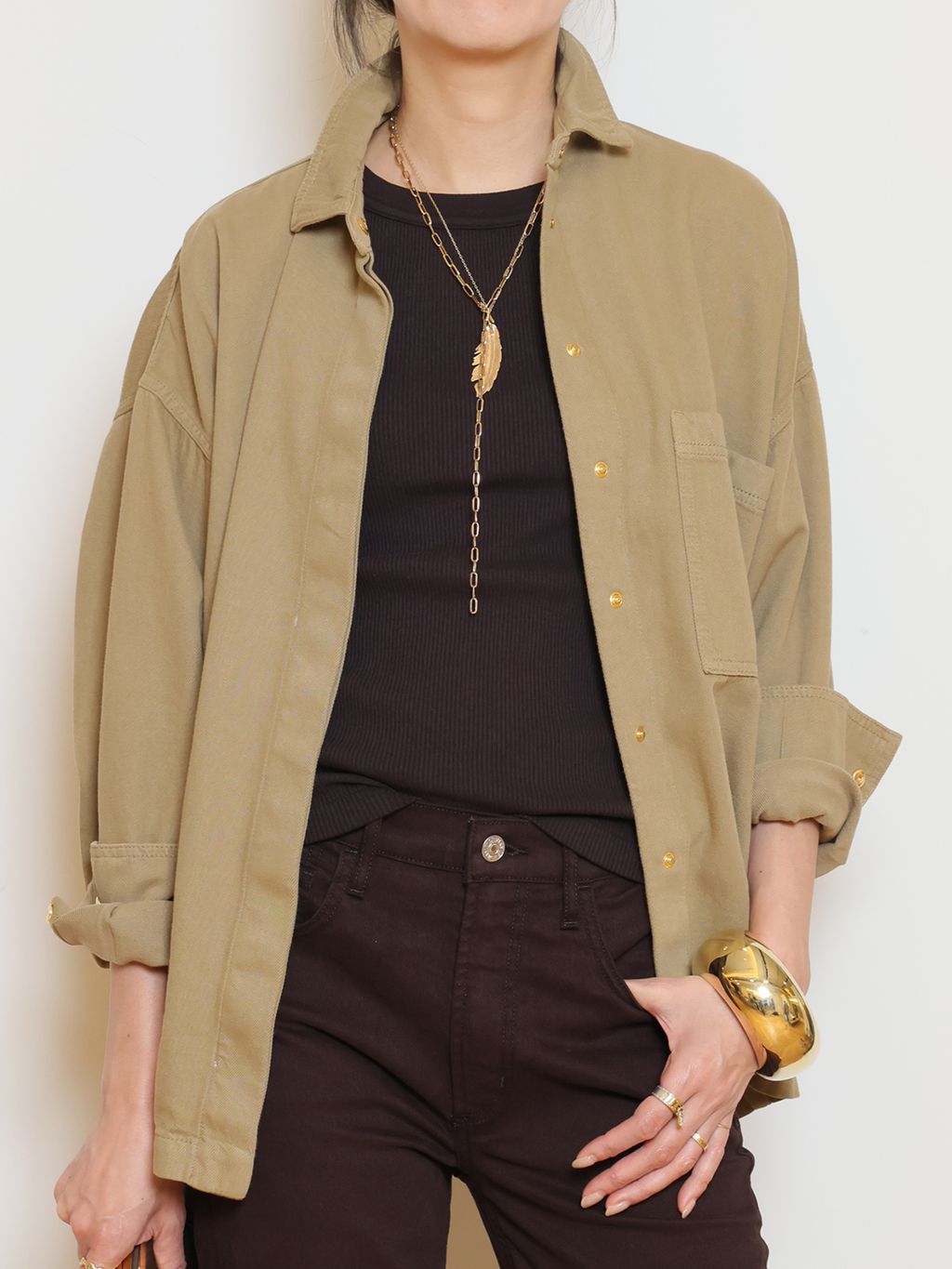kiitos 様MUSE de Deuxieme Classe DARKPARK/ダークパーク】BOXY シャツのコーディネートスナップ（MUSE