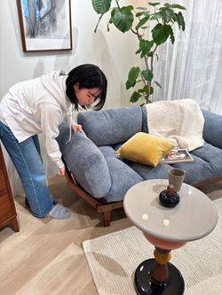 予約》《大型商品》ALVESTA SOFA BLG アルベスタソファ ブルーグレーの