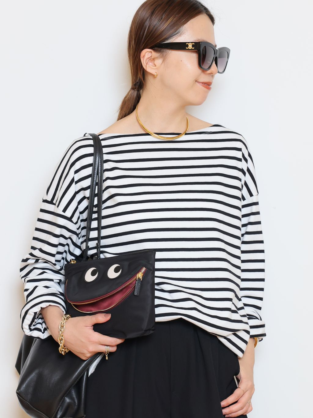French Stripe Tシャツのコーディネートスナップ（HASE）｜MUSE de