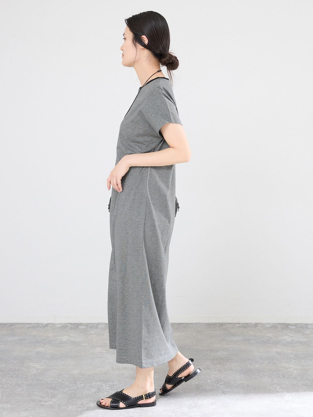 ATON/エイトン SUVIN 60/2 CAP SLEEVE DRESS ワンピースの