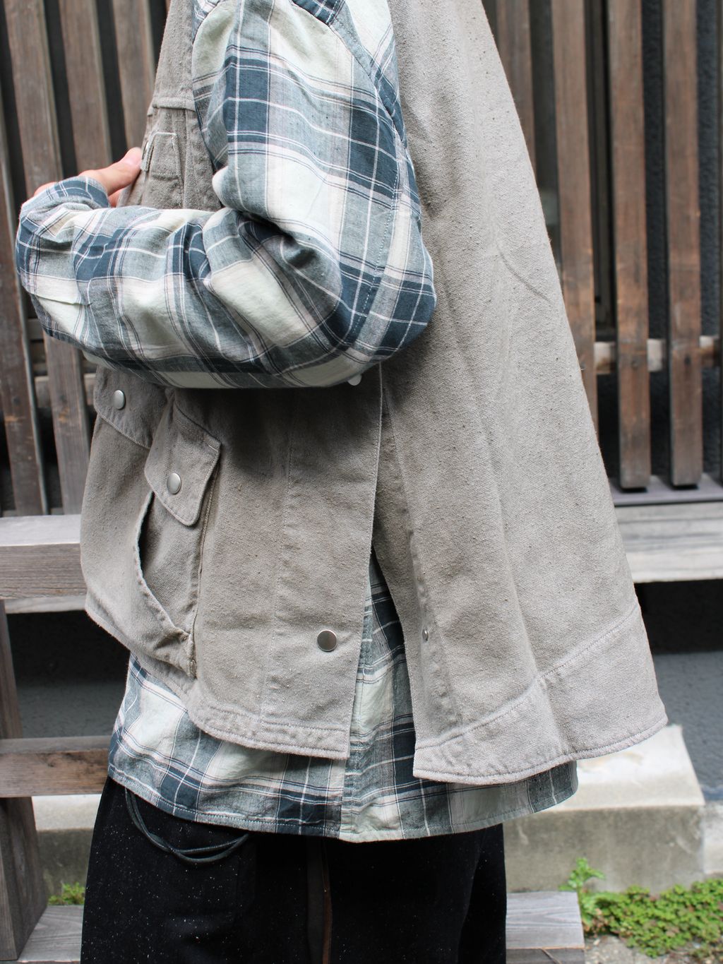 ANCELLM / アンセルム C/R DUCK UTILITY VESTのコーディネートスナップ