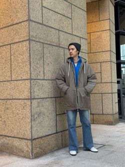 E.PADDET フードブルゾンのコーディネートスナップ（こあ）｜EDIFICE