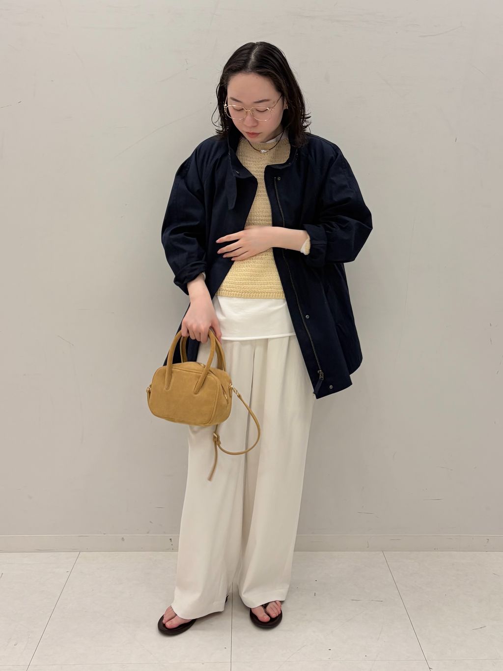 コットンコードニットプルオーバーのコーディネートスナップ（arisa