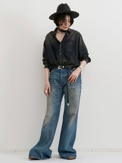 完売アパルトモン　【LANEUS/ラネウス】 BOXY FIT KNIT LANEUS/ラネウス】 BOXY FIT KNIT with Collarのコーディネート