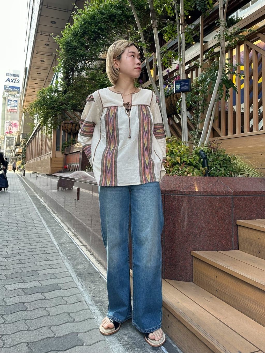 LEVI'S/リーバイス S*S 別注SMU RIBCAGE WIDE LEGのコーディネート