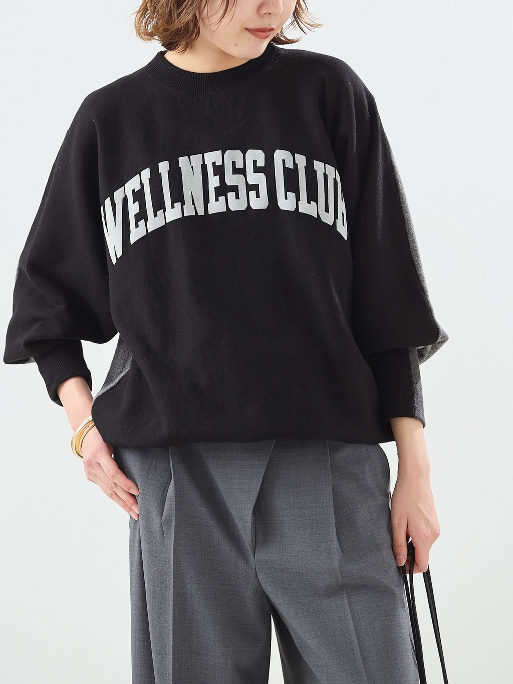 美品✨アンスクリア デザインスエット トレーナー グレー 楽天市場】INSCRIRE アンスクリア スウェット トレーナートップス