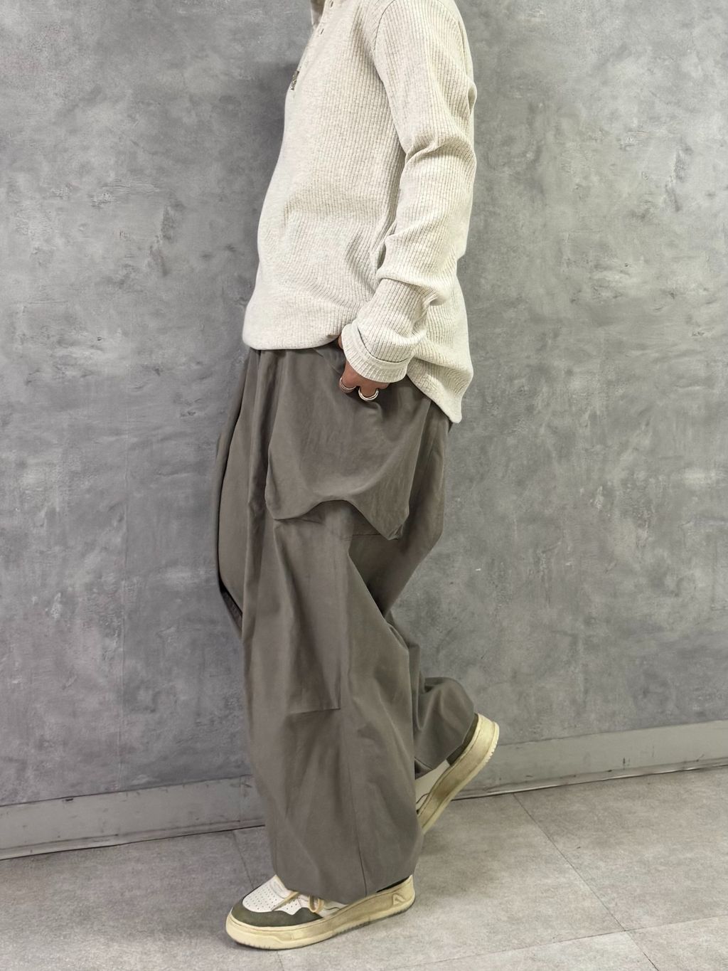 追加2》ミリタリークロス カーゴパンツのコーディネートスナップ（E.M