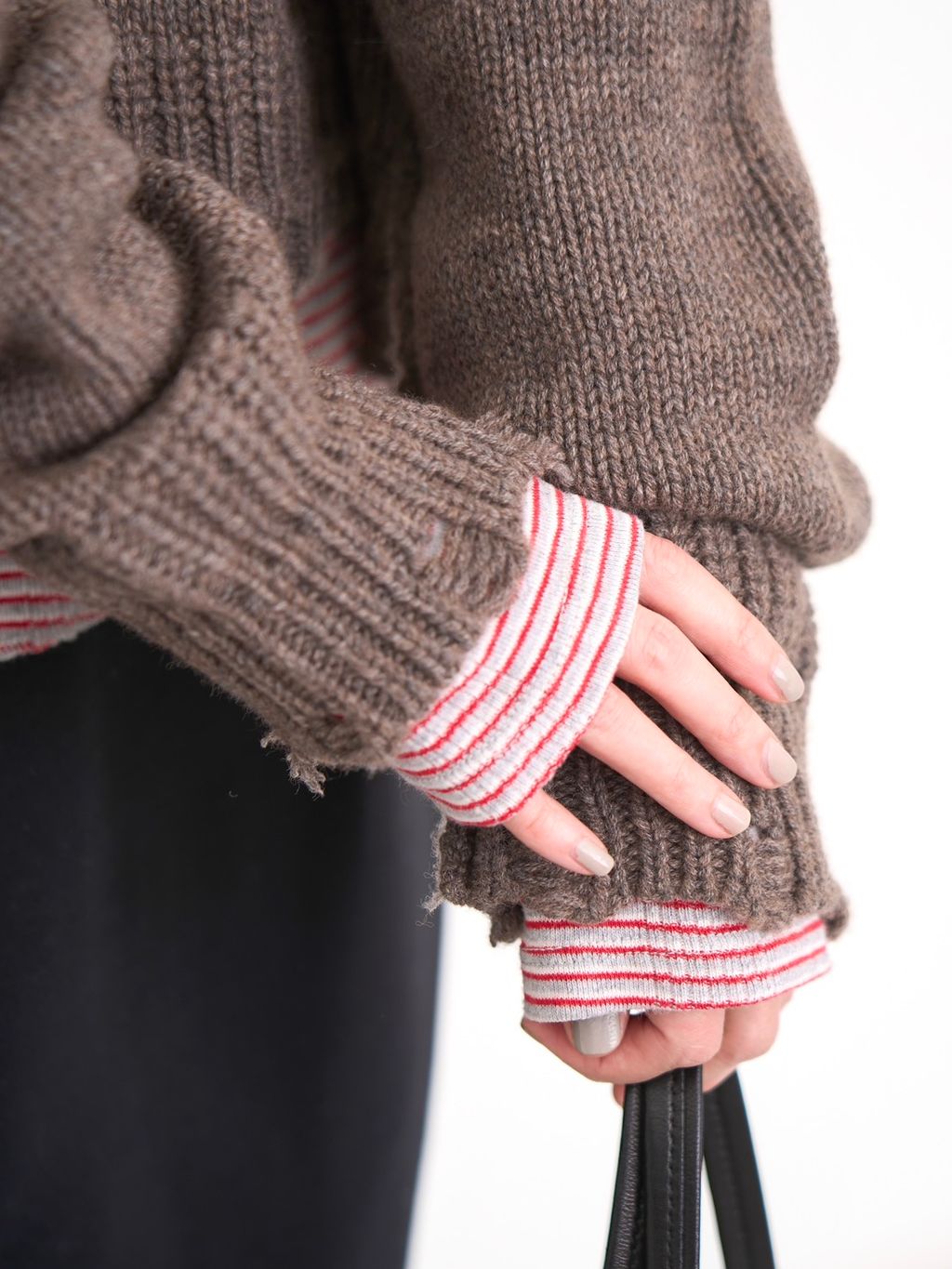 GOOD GRIEF!/グッド グリーフ】 DAMAGED KNIT TOPのコーディネート