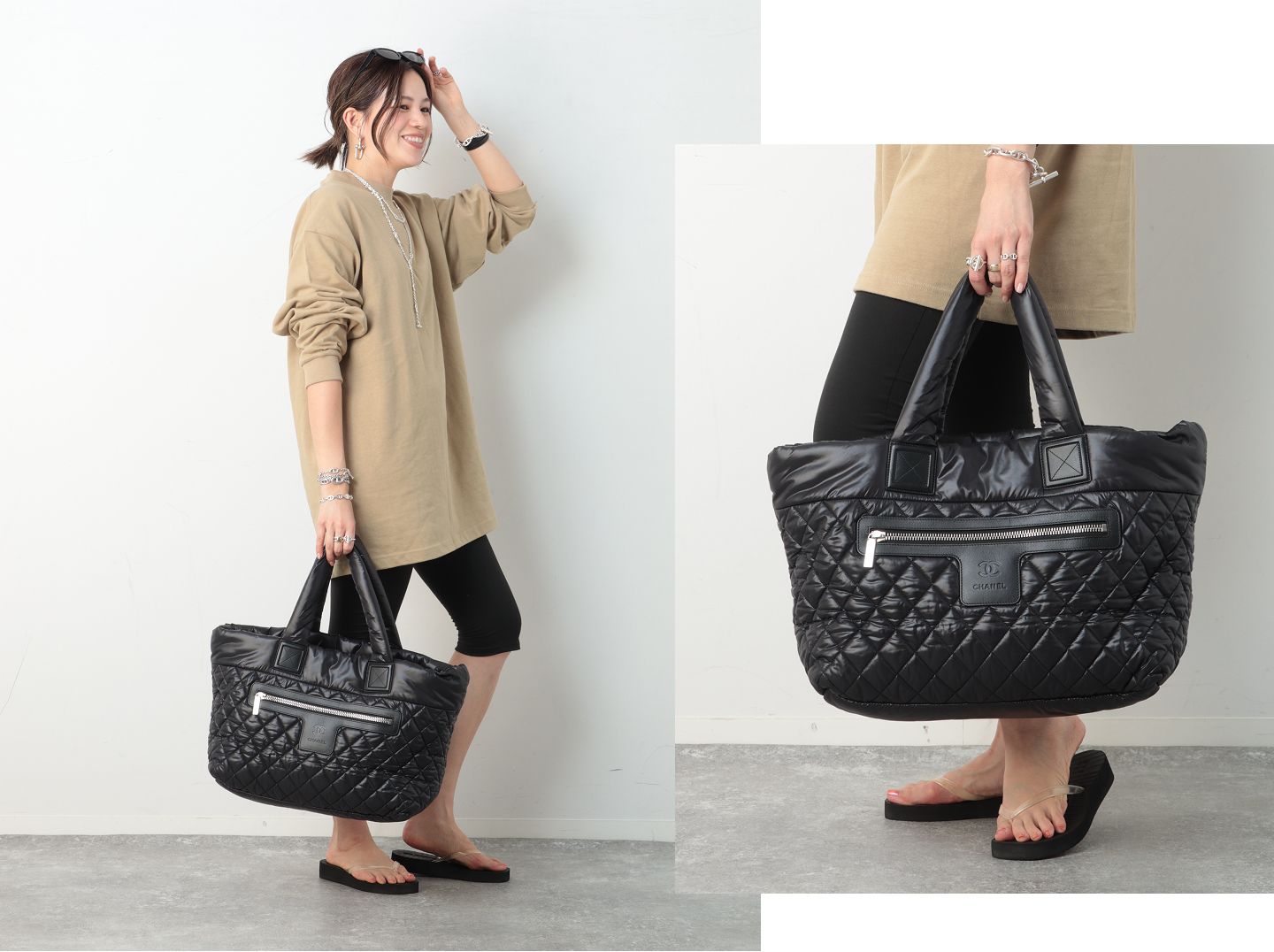 シャネル コココクーン ハンドバッグ ブラック Gカードあり オンライン&店頭入荷｜CHANEL コココクーン / PRADA / BOTTEGA