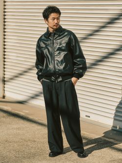 SHEEP LEATHER JACKET / シープレザージャケットのコーディネート