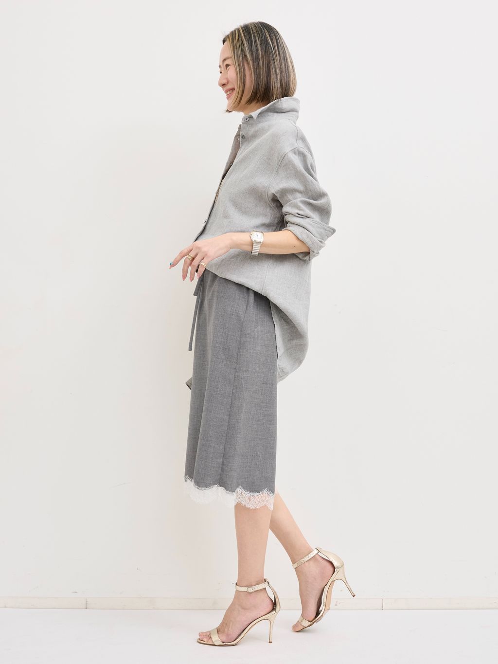 マディソンブルーMIDDLE SKIRT LACE PE/W