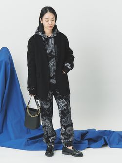 SUPER160SリバーBIGジャケットのコーディネートスナップ（Ayako 