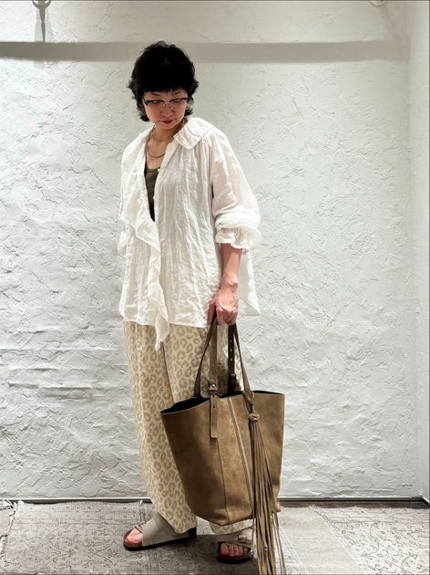 【24SS】ジャーナルスタンダードラックス　ダックベスト　ナチュラル ダック ベストのコーディネートスナップ（M.S）｜journal standard