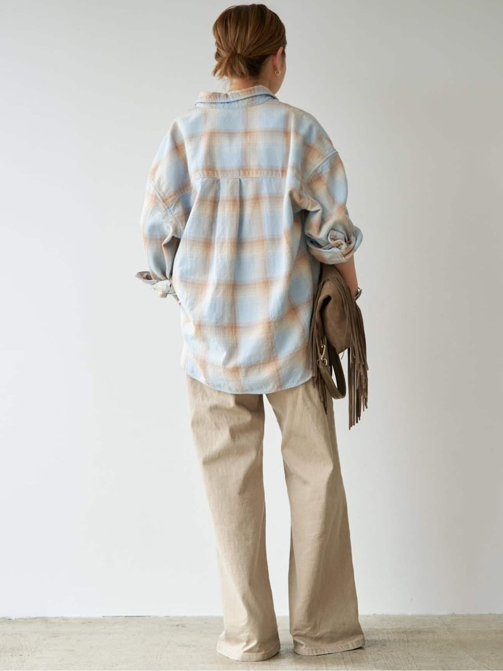 Vintage Check シャツ 4のコーディネートスナップ（MIO）｜Deuxieme