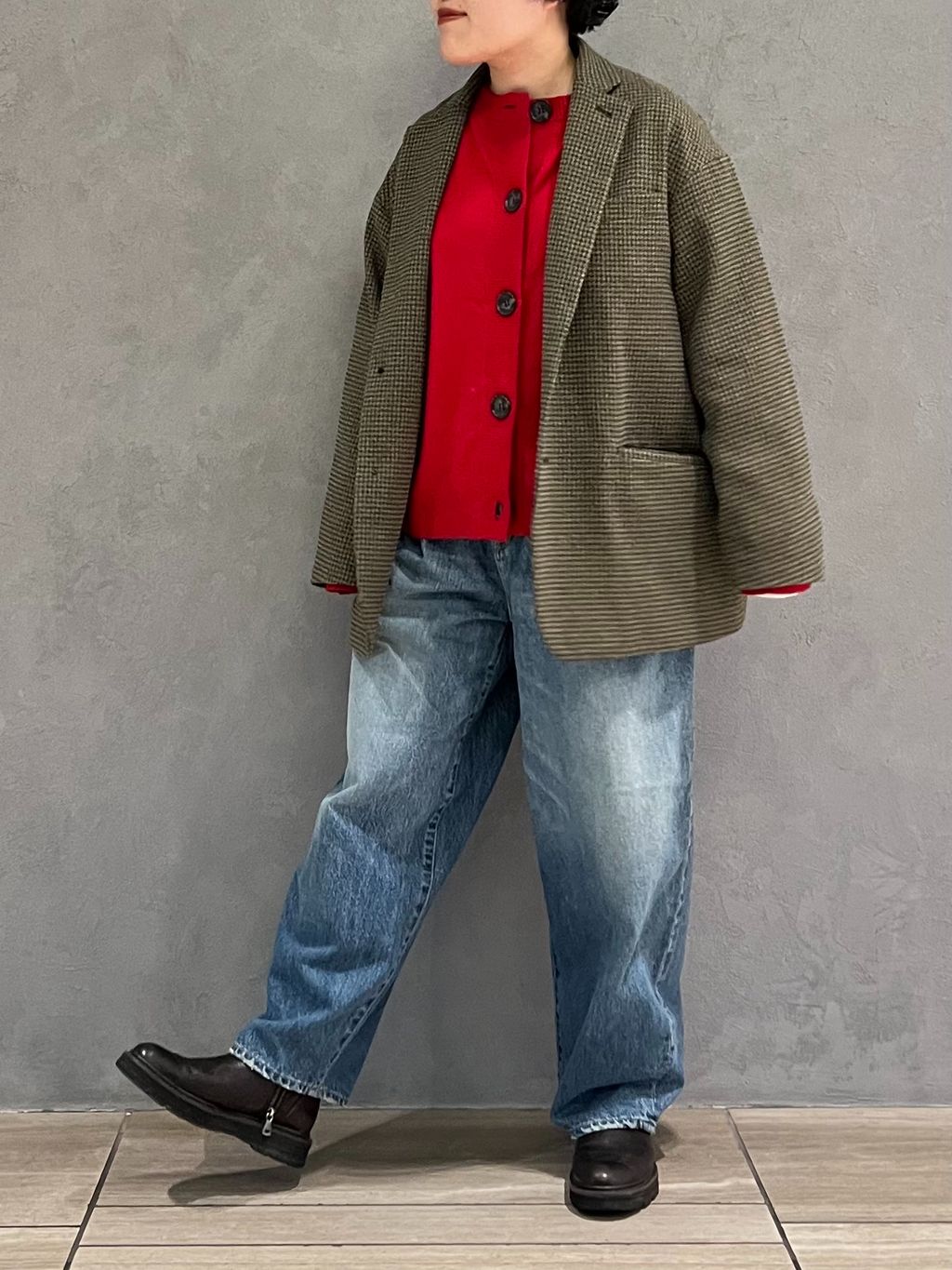 追加》13OZデニム タックラウンドパンツのコーディネートスナップ（M.M