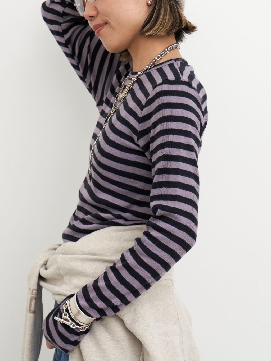 GOOD GRIEF!/グッド グリーフ】 Border Long Sleeve Teeの