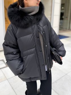 YVES SALOMON/イヴ サロモン】 DOWN WITH FOX FURのコーディネート