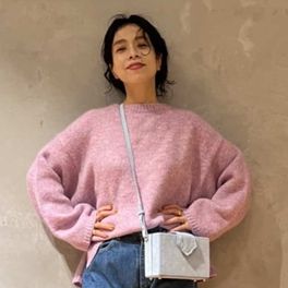 IENA LA BOUCLE プレイドシャギーウールシャツコートのコーディネート