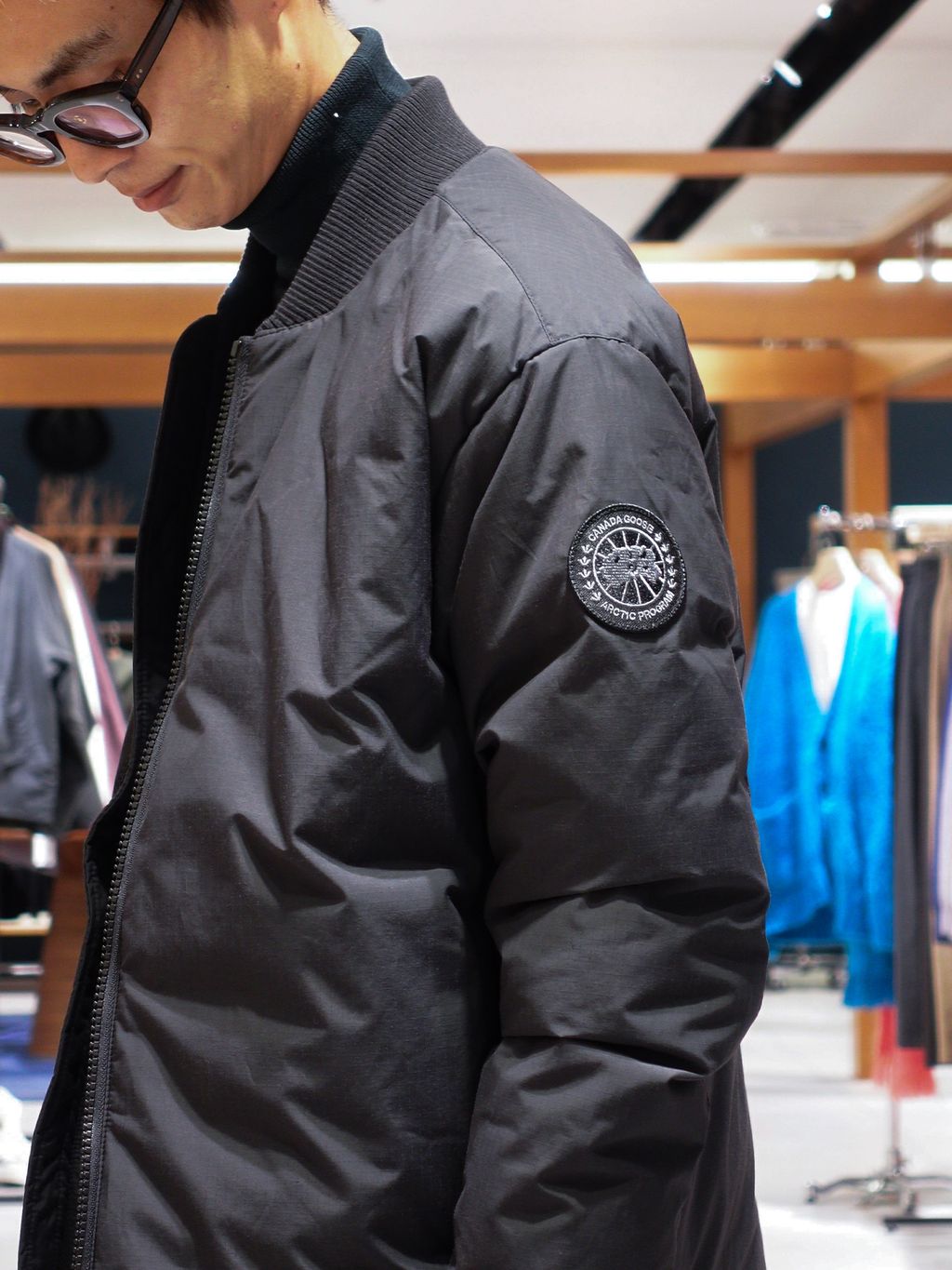 CANADA GOOSE (カナダグース) 2459MBA Porter Bomber Black Labelの 