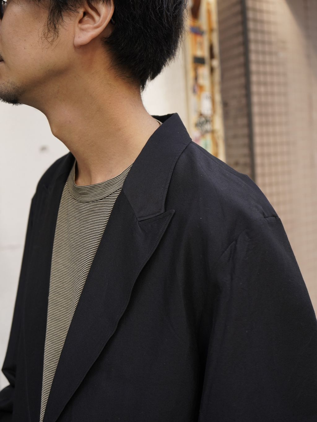 blurhms（ブラームス）Silk-Wo-Co Peaked Lapel Cardiganの