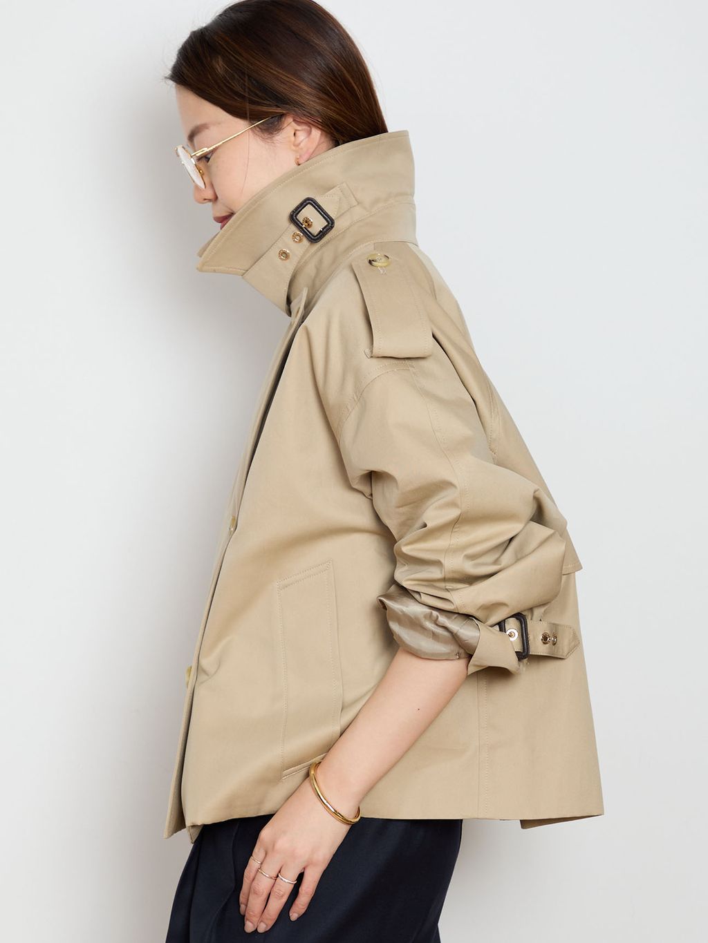 OPTIMOクルーネックプルオーバーのコーディネートスナップ（HASE