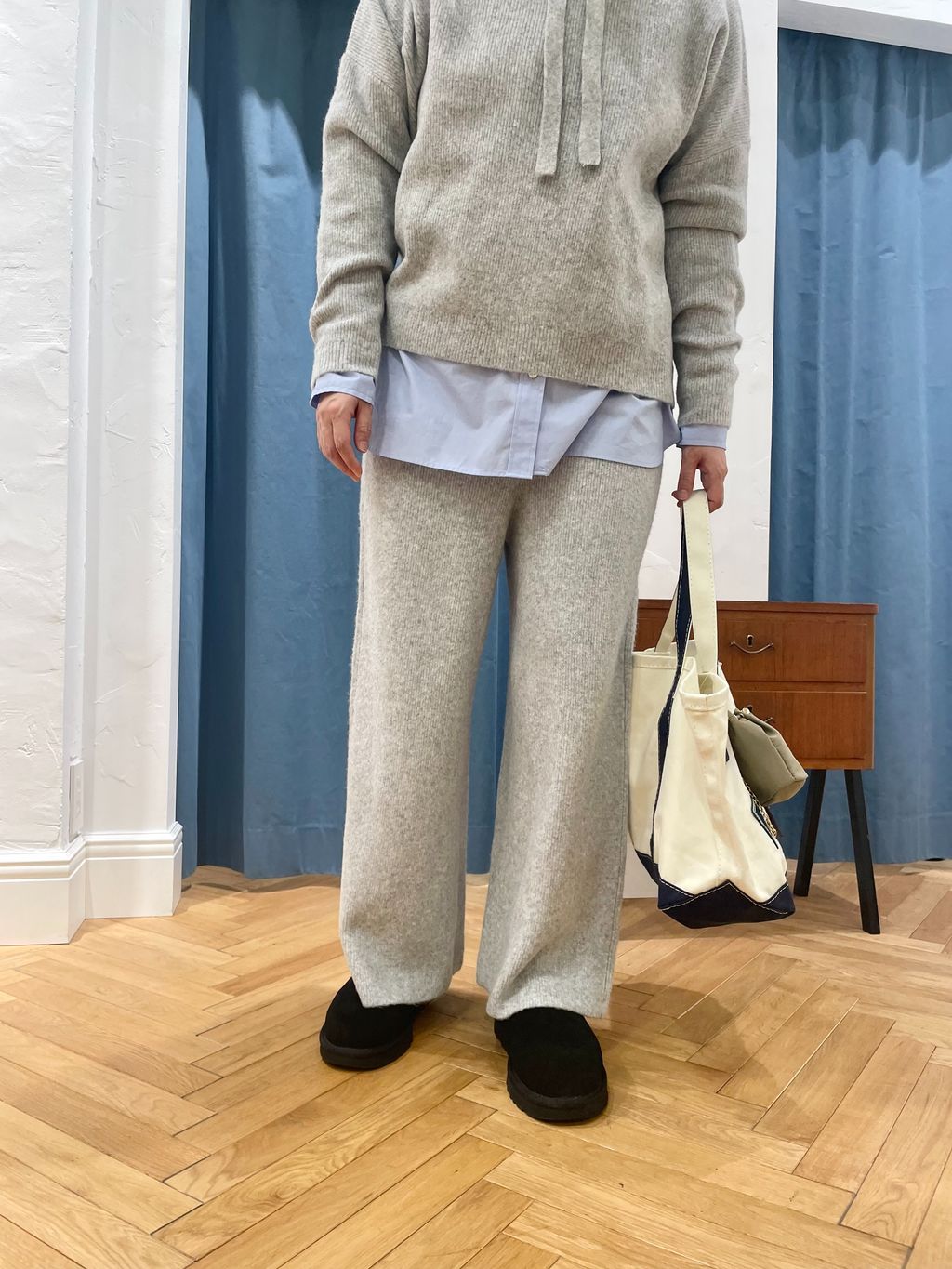 セットアップ対応可》エアリーワイドシルエットフーディーの