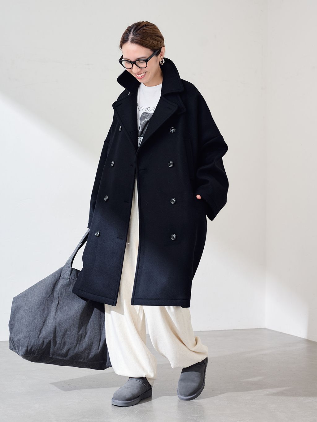 ≪WEB限定 / 追加予約≫ロングPコートのコーディネートスナップ（tomo