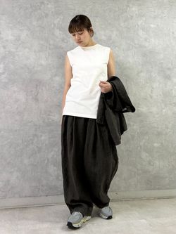 リネンヘリンボン ベストのコーディネートスナップ（M.F）｜journal