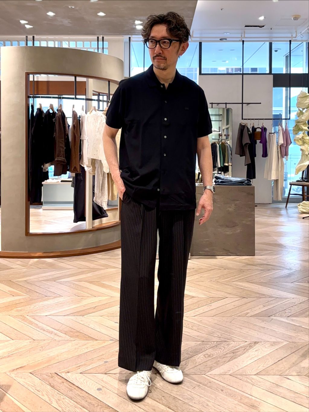 LACOSTE(ラコステ) 別注 COOLMAX フルオープン 半袖ポロシャツの