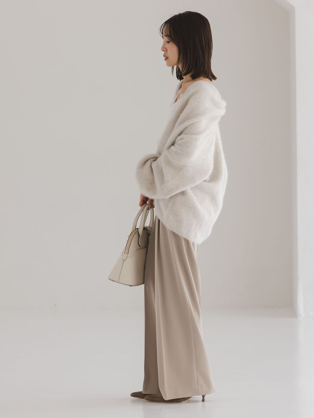 新品タグ付き】2025年モデルnoble FOX/Caファーニットカーディガン