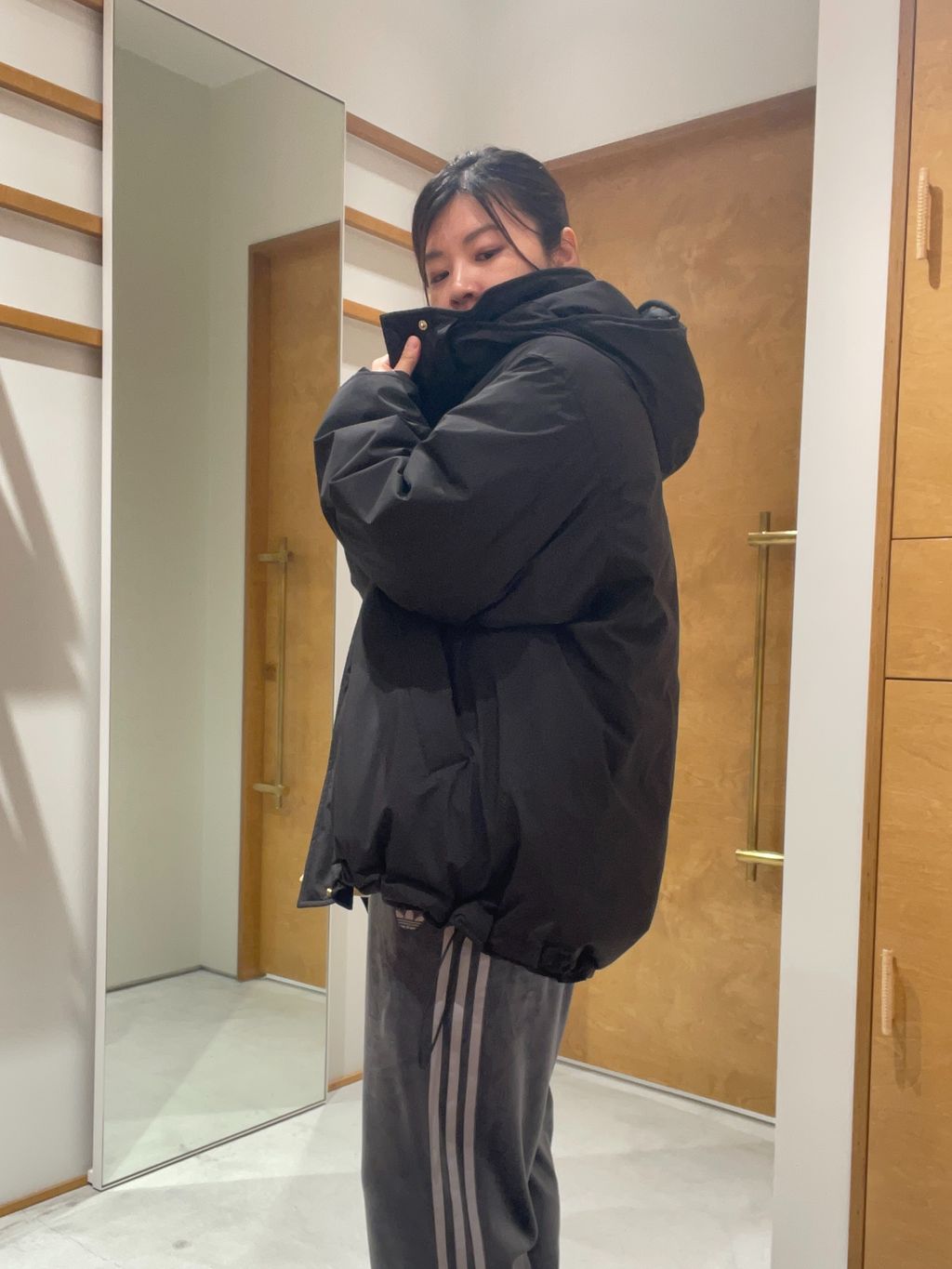 2WAY撥水ダウンハーフコートのコーディネートスナップ（Mase）｜Spick