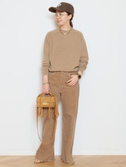 CAPRI クルーネックプルオーバーのコーディネートスナップ（HASE