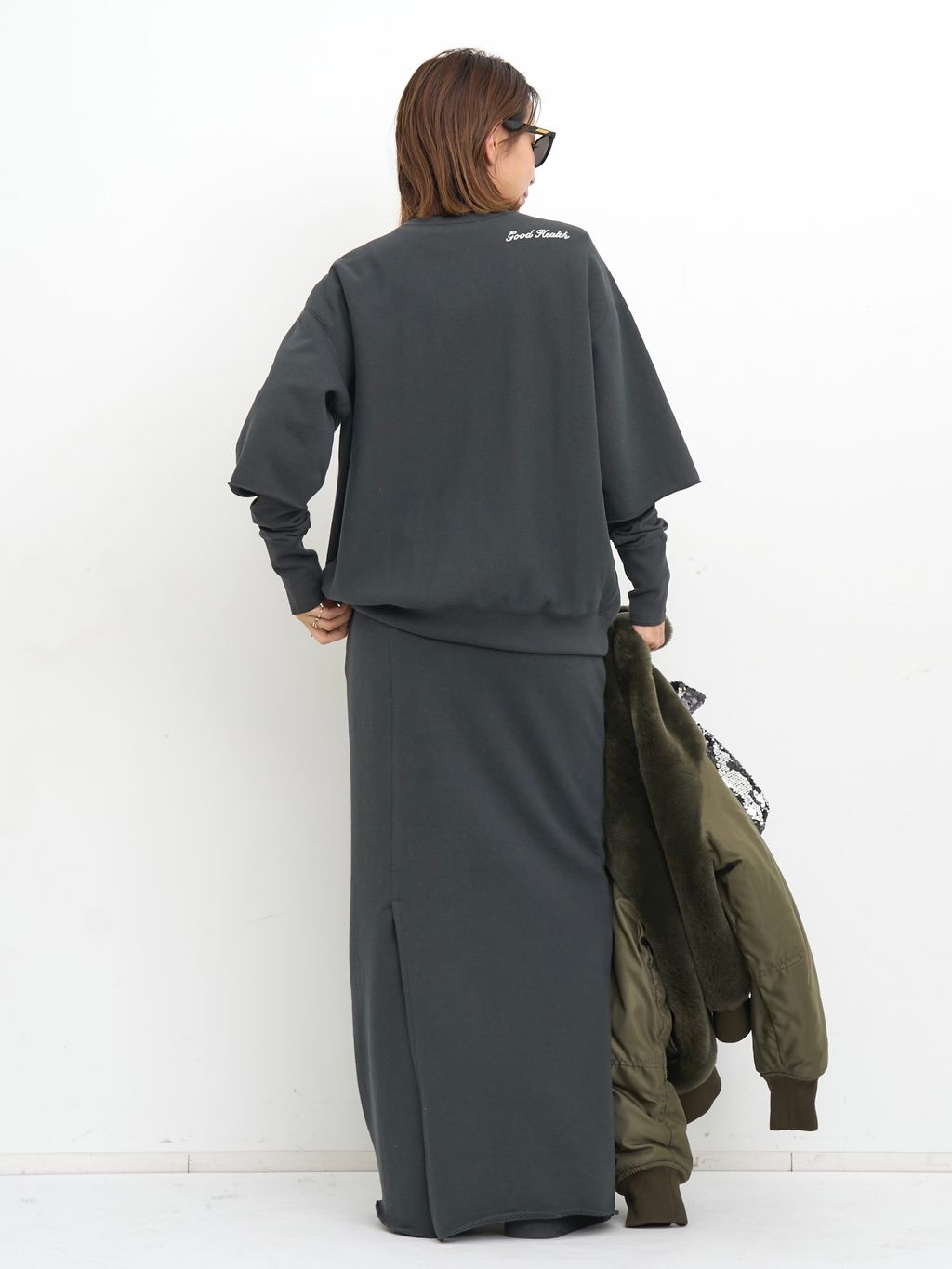 AMERICANA/アメリカーナ】 HALF SLEEVE SWEATのコーディネートスナップ