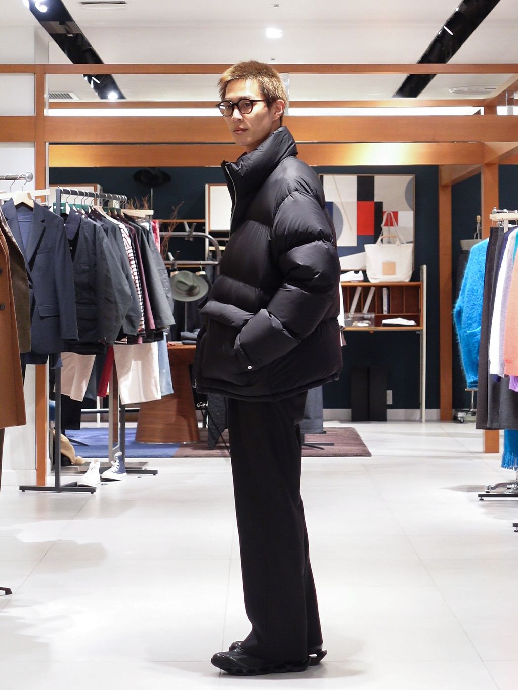 AURALEE (オーラリー) SUPER LIGHT NYLON RIPSTOP DOWN B A25AB01 NLの