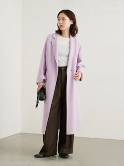 シリーズあり/追加予約》souple woolダブルフェイスチェスターコートの