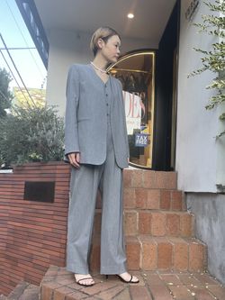TAKASHI IKEDA x VERMEIL オールインワン スーツのコーディネート