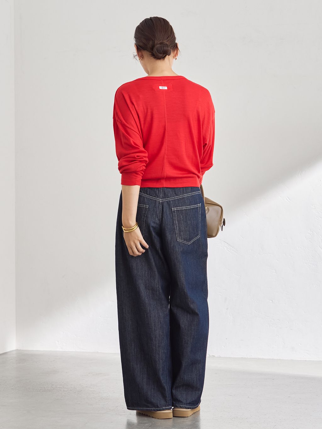 ≪追加≫バレルフォルムデニムパンツ2のコーディネートスナップ（miki
