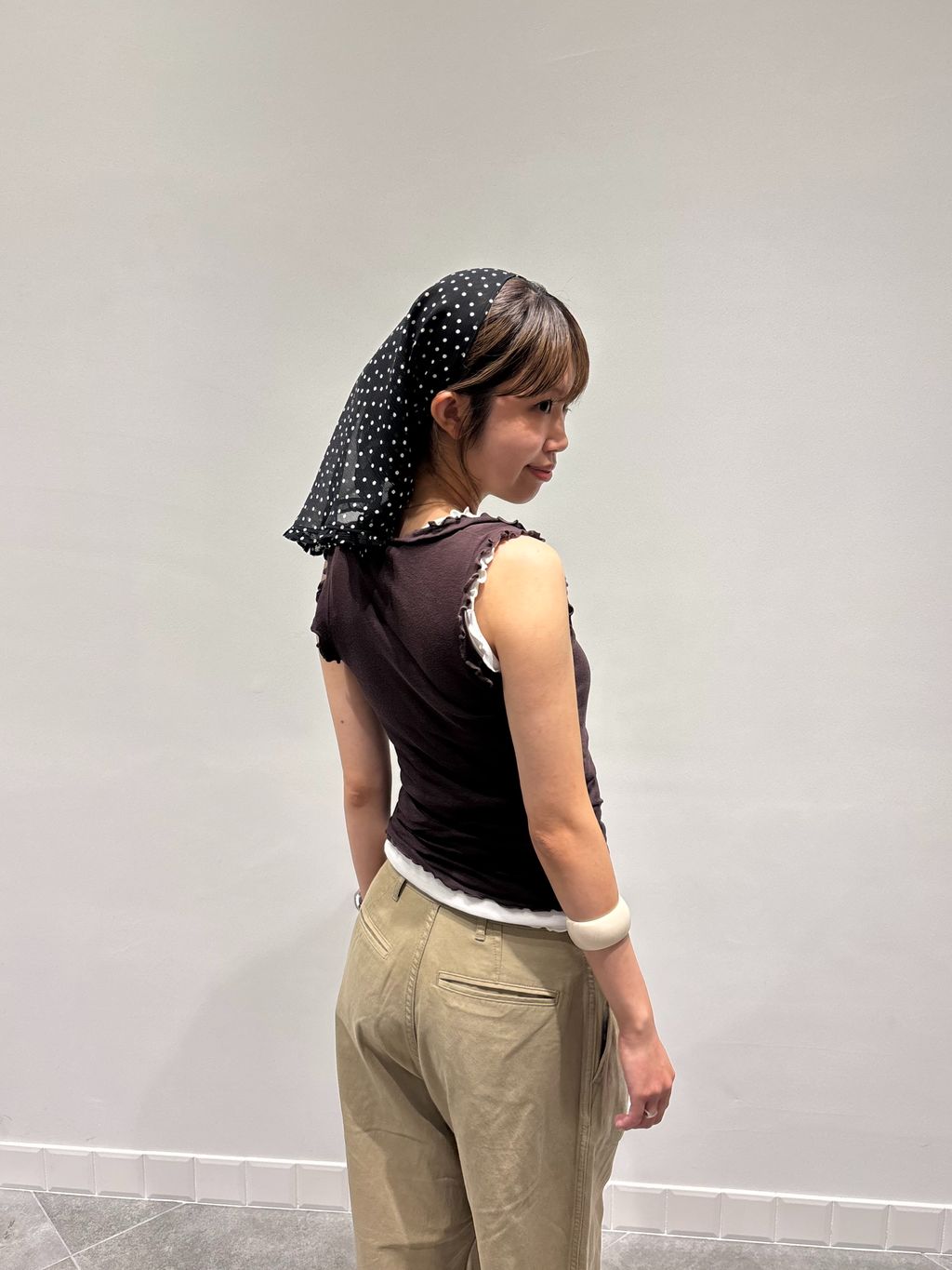 追加》seamless basic./シームレスベーシック Flounce タンクトップの
