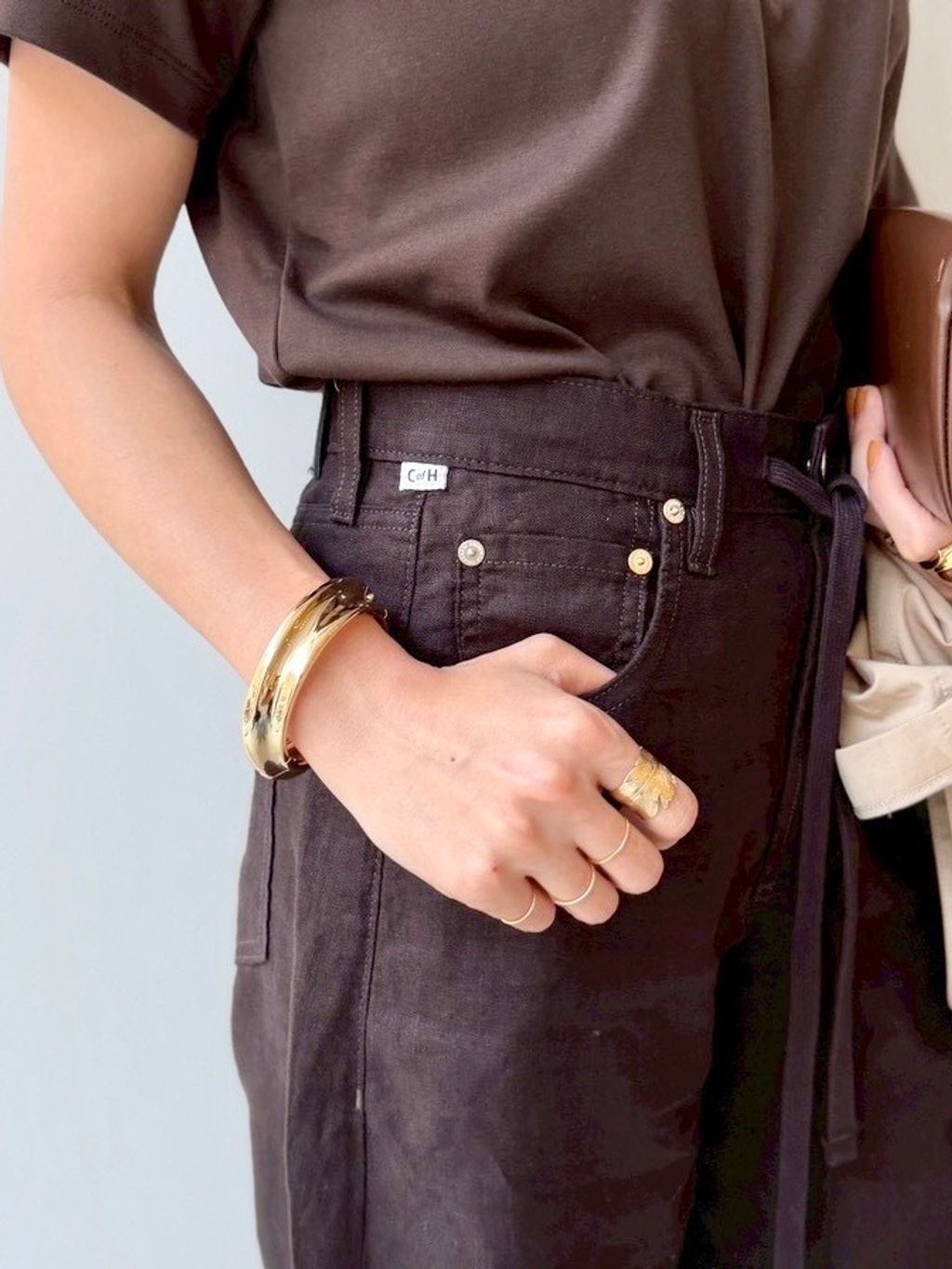 2WAY SHORT-SLEEVED PULLOVERのコーディネートスナップ（PR Sasaki