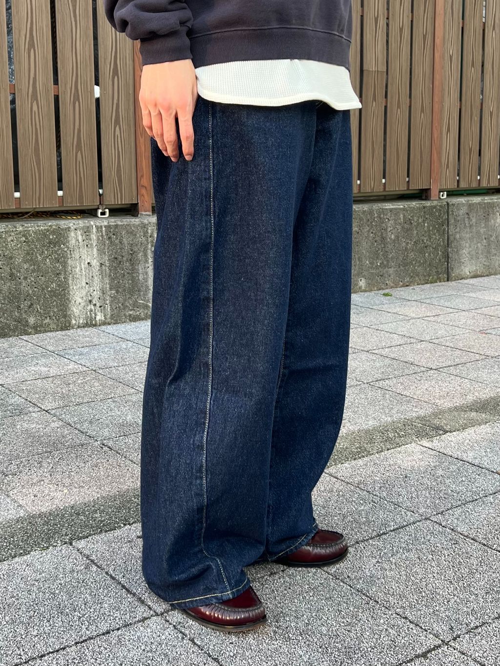 ゴートレザー アワード ジャケットのコーディネートスナップ（わたしょ