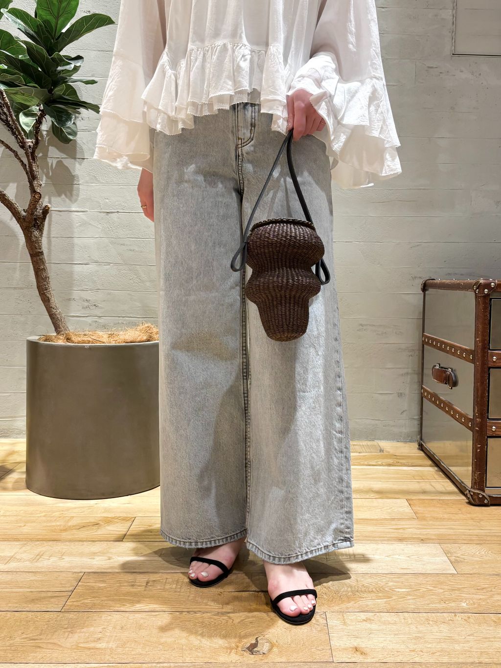 美品☆ Plage cotton candy ブラウス COTTON FRILLS ブラウスのコーディネートスナップ（manaka）｜Plage
