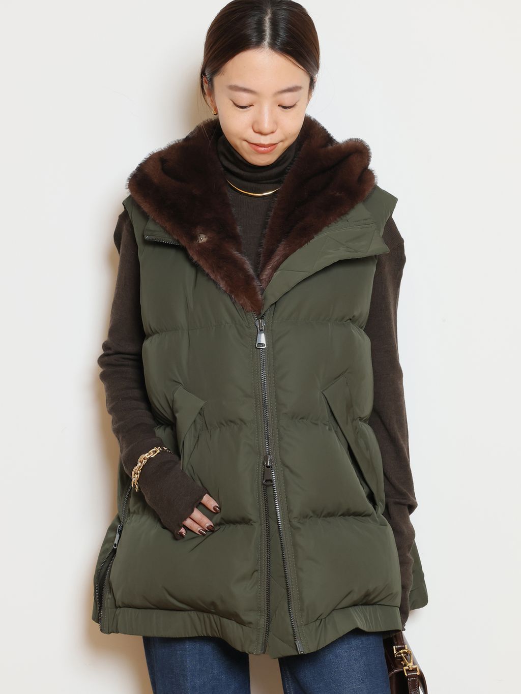 専用です今季アパルトモン　ルーアンドレア　ベスト　ドゥーズィエムクラス LOU ANDREA/ルーアンドレア】ベストのコーディネートスナップ（HASE