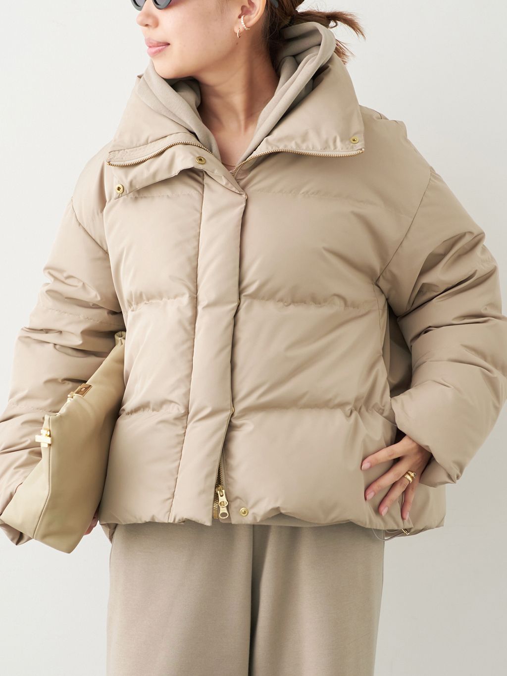 Short ダウン ジャケットのコーディネートスナップ（MIO）｜Deuxieme