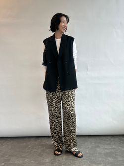 トモおまとめJOURNAL STANDARD とスローブイエナ TR TORO ダブルブレストジレのコーディネートスナップ（yuka）｜SLOBE