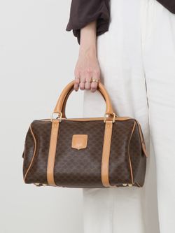 VINTAGE CELINE/セリーヌ】マカダム ボストンバッグ 30の