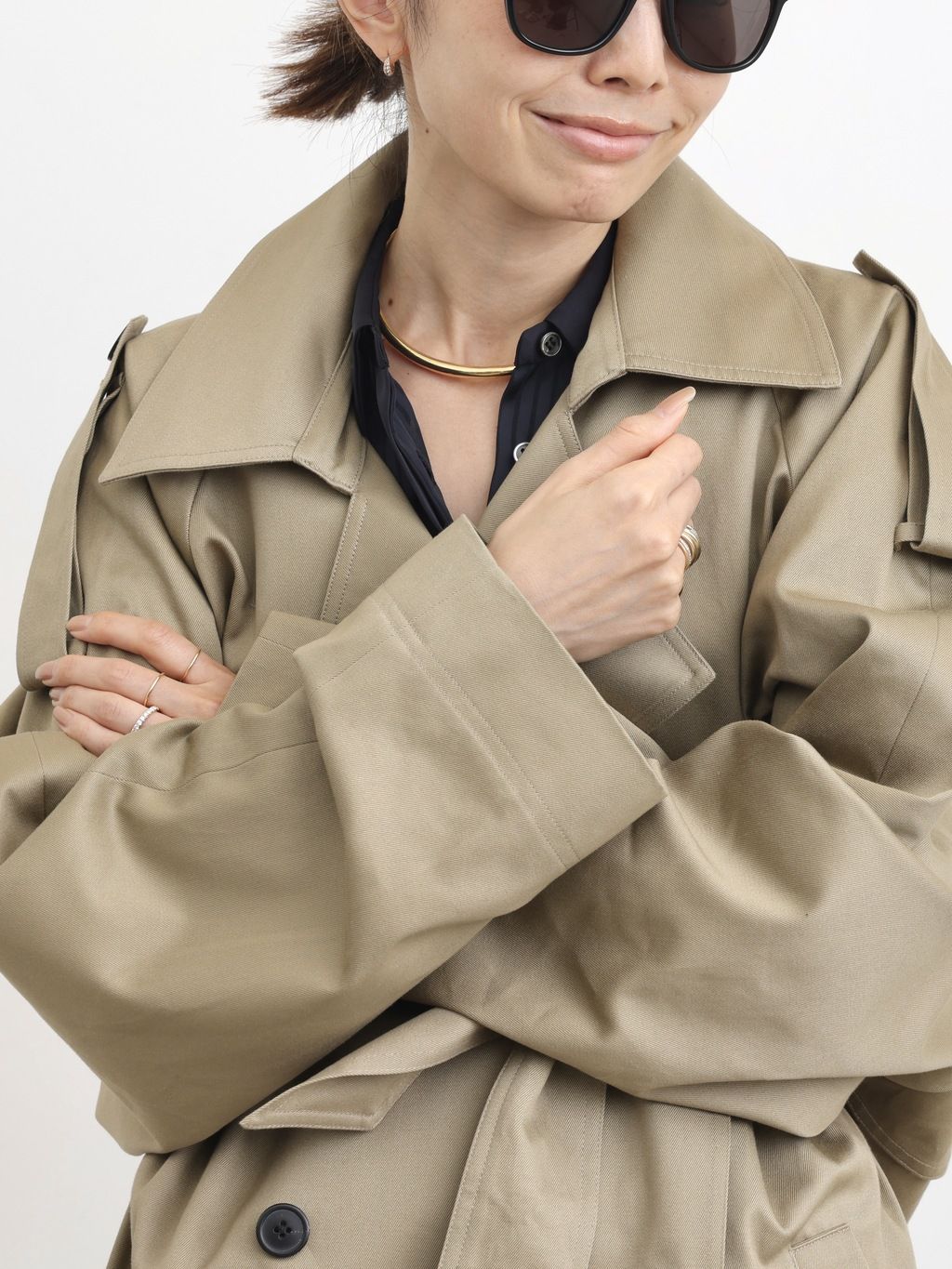 KALLMEYER/カルメイヤー】 TRENCH COATのコーディネートスナップ 