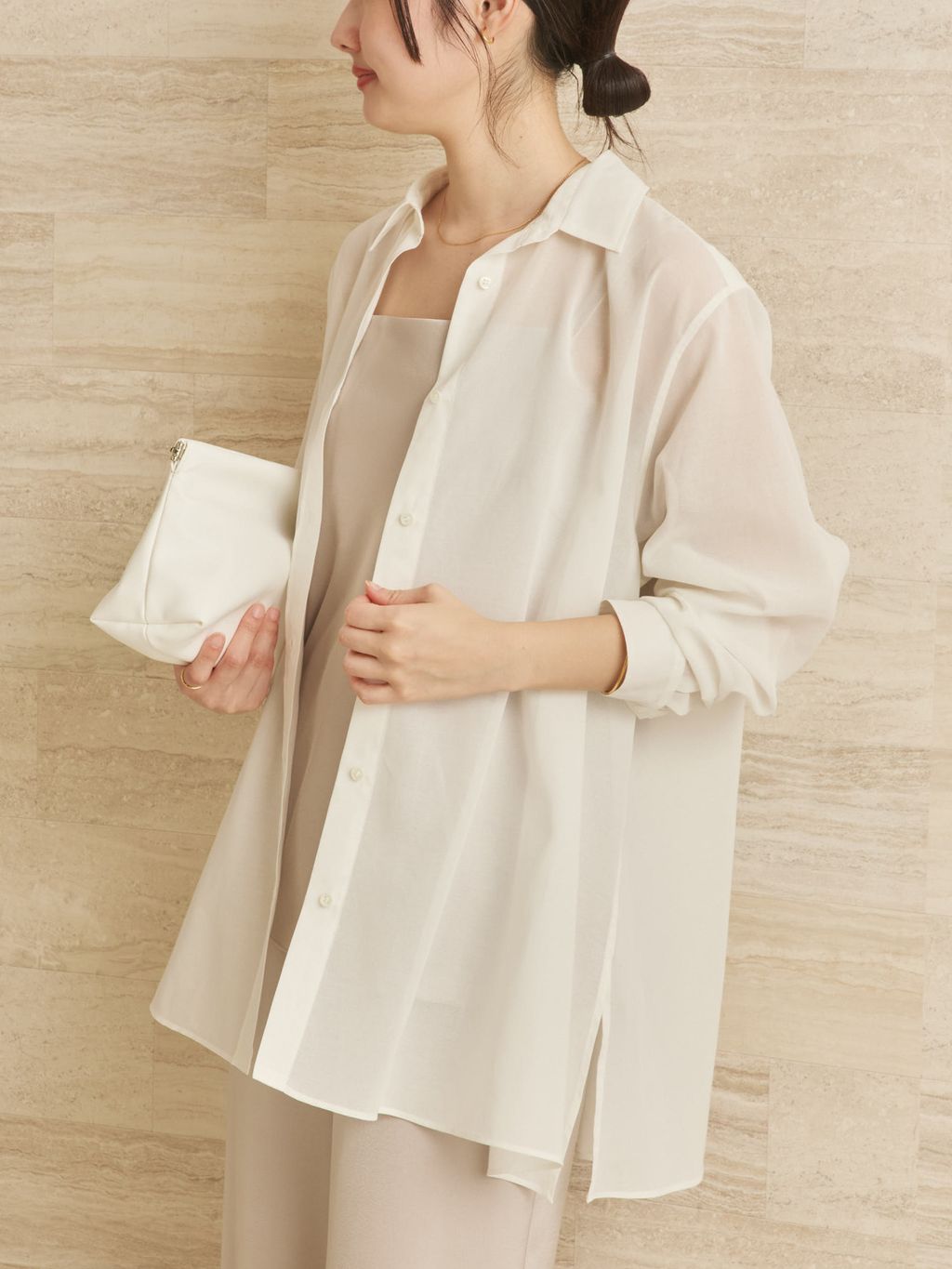 追加》dull satin キャミソールのコーディネートスナップ（mizuka